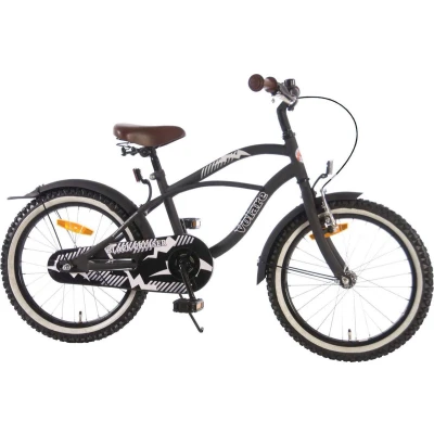 Afbeelding van Volare Black Cruiser 18 Inch Jongens Kinderfiets Zwart Mat + 20 Inruilkorting