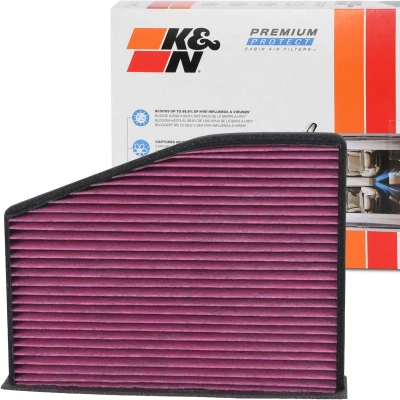 Afbeelding van K&amp;N Filters DVF5071 Interieurfilter Carbon filter 285 57 Vierkant VOLKSWAGEN: Golf 6, 5, Tiguan I, AUDI: A3 Sportback, Hatchback, Q3