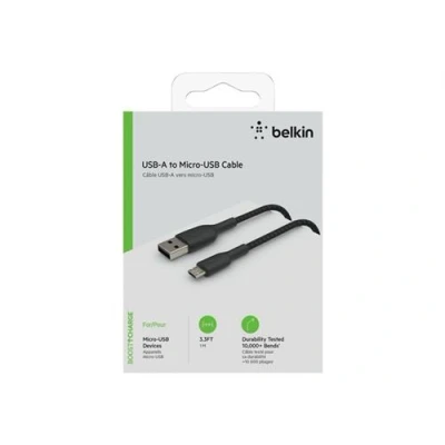 Afbeelding van Belkin BOOST CHARGE™ Micro USB naar A kabel braided 1 meter Zwart