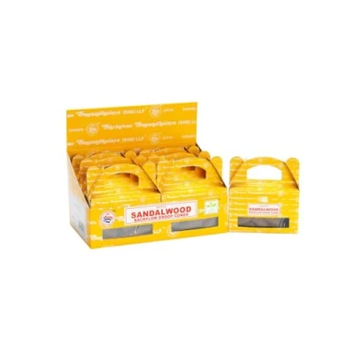 Afbeelding van Zentana Satya Backflow Wierook Kegels Sandelwood Holle Wierookkegels 24 Stuks