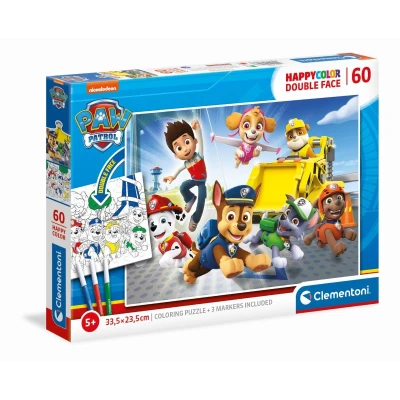 Afbeelding van Clementoni Puzzel &amp; Kleur Paw Patrol, 60st.
