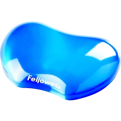 Afbeelding van Polssteun voor muis Fellowes Crystals gel transparant blauw