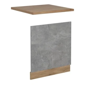 Afbeelding van Vicco Voorpaneel vaatwasser R Line, Beton/Krachtige Eik goud, 60 cm , WB