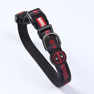 Afbeelding van Hondenhalsband Deadpool Zwart M/L