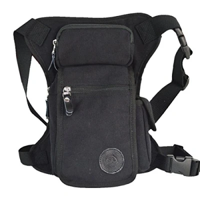 Afbeelding van Xieben Outdoor Sport Drop Been Tas Voor Mannen Vrouwen Multifunctionele Dij Taille Fanny Pack Reizen Camping Tactische Rijden Fietsen Vissen Jacht Wandelen Pouch, #16zwart, 18cm(W)x6cm(D)x32cm(H)(7.1&quot;x3.7&quot;x13.4&quot;) approx;