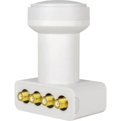Afbeelding van MegaSat HD Profi Quad LNB Aantal gebruikers: 4 Feed opname: 40 mm vergulden aansluiting, Weerbestendig Wit
