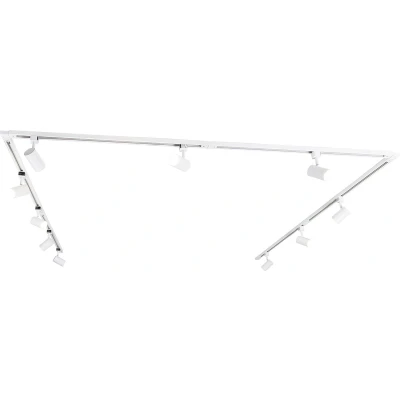 Afbeelding van QAZQA Smart 1 fase railsysteem met 10 spots wit incl. Wifi GU10