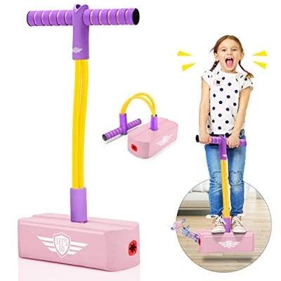 Afbeelding van Faentwc Springstok, buitenspeelgoed voor meisjes van 3 tot 10 jaar, tuin, leuk cadeau kerst, verjaardag, zomaar, 8 jaar