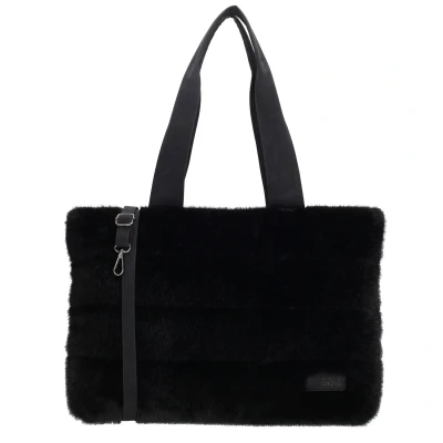 Afbeelding van Zebra trends Emma Schoudertas 15,6 inch Werktas Shopper Laptoptas Bont Fur Zwart