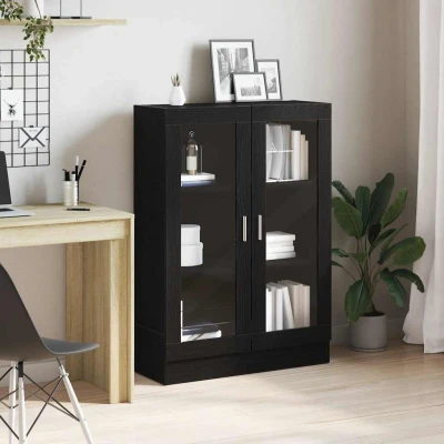 Afbeelding van vidaXL Boekenkast 82,5x30,5x115 cm spaanplaat zwart eikenkleurig
