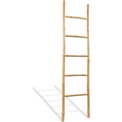 Image de vidaXL Échelle à serviettes 5 échelons Bambou 150 cm43719