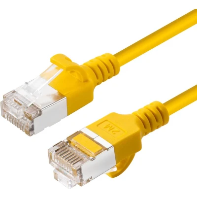 Afbeelding van Microconnect V FTP6A10Y SLIM netwerkkabel Geel 10 m Cat6a U/FTP (STP)