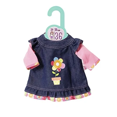 Afbeelding van Dolly Moda Zapf Creation 870754 Spijkerjurk Poppenoutfit 34 38 cm