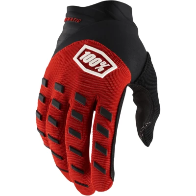 Afbeelding van 100% 2022 Crosshandschoenen Airmatic Rood / Zwart maat S