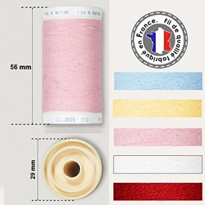 Afbeelding van mediac Garen, 100% katoen, op spoel, 150 m roze 499 210