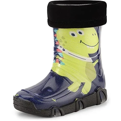 Afbeelding van Ladeheid Kinder Regenlaarzen Gevoerd Rubberen met Manchet Waterdichte PVC LA ZT Szuwarek2021 Muster 47 27/28