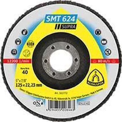 Afbeelding van Klingspor 322772 SMT 624 Supra Lamellenschijf Diameter 125 mm Boordiameter 22.23 Inox, Staal 10 stuk(s)