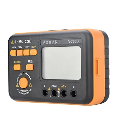 Afbeelding van VC60B LCD Digital Megaohmmeter Isolatieweerstandstester MegOhm Meter 200 MΩ/2 GΩ