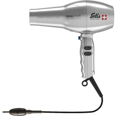 Afbeelding van Solis Swiss Perfection 360º ionicPRO 440 Föhn Haardroger Professional Zilver