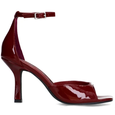 Afbeelding van Sacha Dames Rode sandalen met hak Maat 37