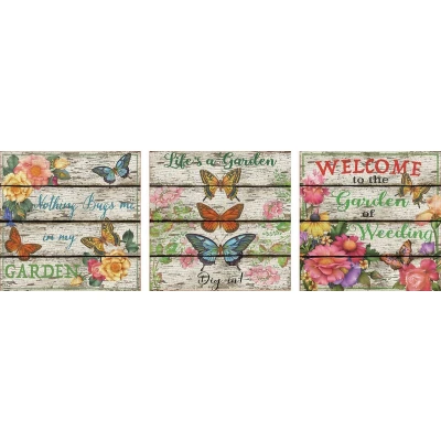 Afbeelding van 3 Legpuzzels van 500 stukjes Vlindertuin (3x500) Deco Educa