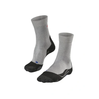 Afbeelding van FALKE TK2 Cool Wandelsokken anti blaren, medium padding functioneel garen sportsokken dames grijs Maat 35 36