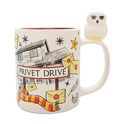 Afbeelding van Harry Potter Hedwig &amp; Privet Drive Unisex Kop meerkleurig Standard