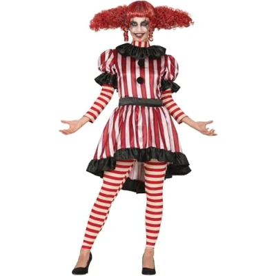 Afbeelding van Fiestas Guirca Clown carnival (maat 36 38)