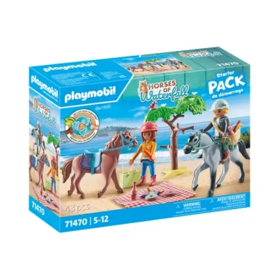 Afbeelding van Playmobil Horses of Waterfall Rijtocht naar het strand met Amelia en ben 71470