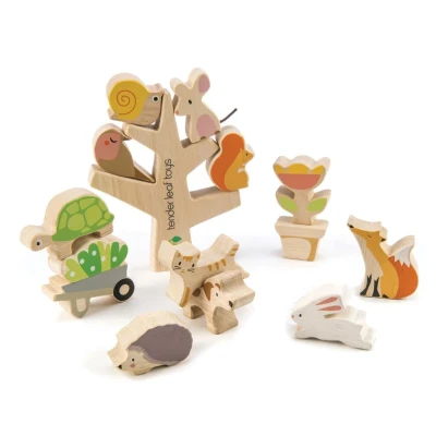 Afbeelding van Tender leaf toys stapelspel tuinvriendjes (16st)