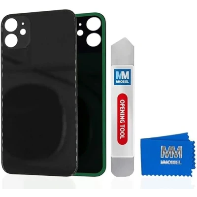Afbeelding van MMOBIEL Back Cover Incl. Tape voor iPhone 12 mini 5.4 inch Zwart Opening Tool