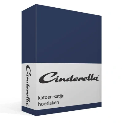 Afbeelding van Cinderella Sundays Hoeslaken Tot 25 cm matrashoogte Satijn 90x210 Blauw