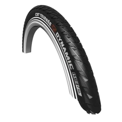 Afbeelding van Buitenband CST Tournée Dynamic 28 x 2.00&quot; 50 622 mm zwart met reflectie