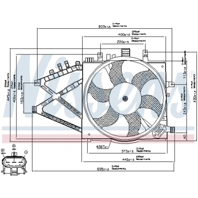 Afbeelding van Nissens Ventilatorwiel motorkoeling 85190
