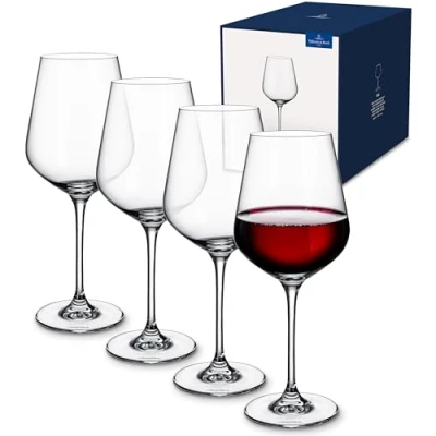 Afbeelding van Villeroy &amp; Boch La Divina Rode Wijnglas 47 Cl Set Van 4 Transparant