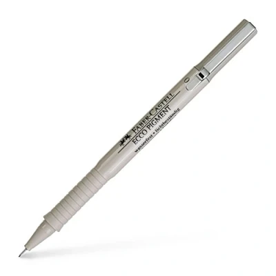 Image de Faber castell stylo bille à encre ecco pigment, 0,1 mm noir 166199