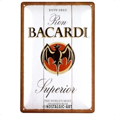 Afbeelding van Wandbord Bacardi Superior The World&#039;s Most Awared Rum