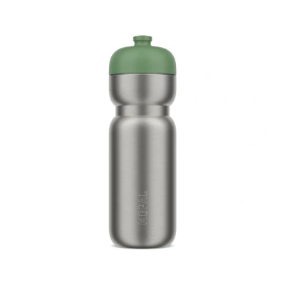 Afbeelding van Mepal RVS bidon pull Sport 800 ml Pak, open en drink Lichtgewicht Vaatwasmachinebestendig Drinkflessen Moss green