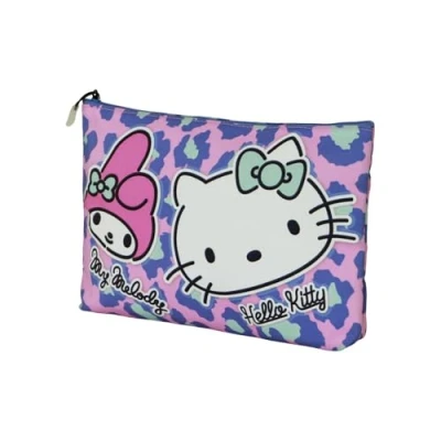 Afbeelding van Karactermania Sanrio Hello Kitty Safari Soleil toilettas, roze, 30 x 22 cm, één maat, zon, toilettas Sanrio,