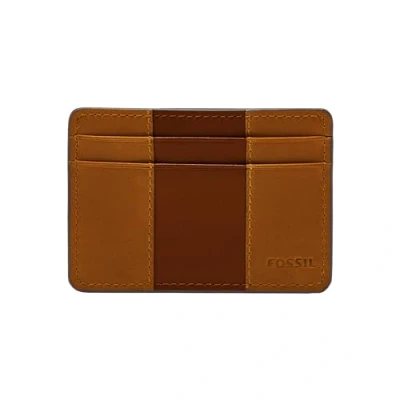 Afbeelding van Fossil Everett Visitekaarthouder, Heren, Maat: One Size, Brown
