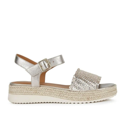 Afbeelding van Geox Espadrilles, Dames, Maat: 35, Champagne Leer