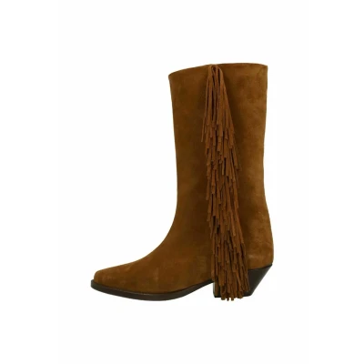 Afbeelding van sacha Cowboy/Bikerlaarzen, Dames, Maat: 40, Cognac Schoenen