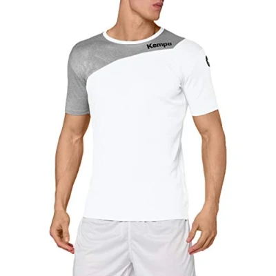 Afbeelding van Kempa Core 2.0 Shirt Wit Donker Grijs Melange Maat 3XL