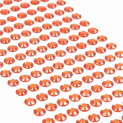 Afbeelding van Movoja 220 stuks strass steentjes rood 8 mm voor het versieren en knutselen stenen om op te plakken,