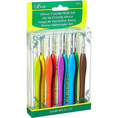 Afbeelding van Clover Amour Haaknaaldenset 9 stuks 2 6 mm