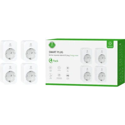 Afbeelding van WOOX R6118 4pack Smart Plug EU, Schucko with energy monitoring