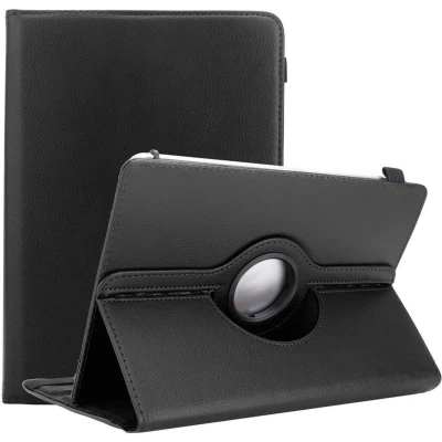 Afbeelding van Cadorabo Tablet Hoesje geschikt voor Lenovo Tab P10 (10.1 Zoll) in ZWART 360 graden beschermhoes van imitatieleer met standfunctie en elastische band