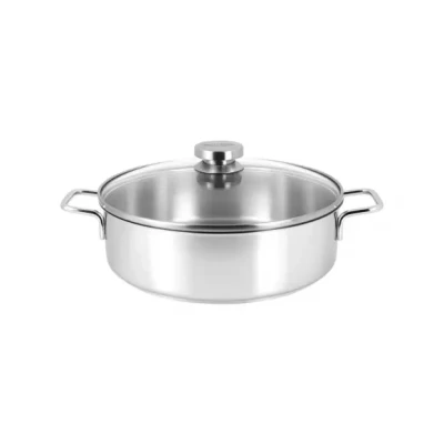 Afbeelding van Demeyere Apollo Hapjespan met glazen deksel 24 cm
