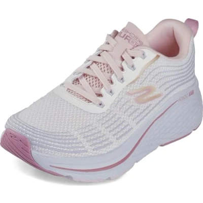 Afbeelding van Skechers Performance MAX Cushioning Elite 2.0 Hardloopschoenen neutraal, Dames, Maat: 37, White/blue/light pink Textiel/ synthetisch