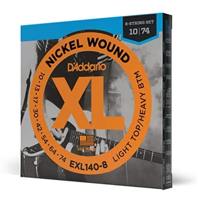 Afbeelding van D&#039;Addario E Git.snaren EXL140 8 10 74 nikkel omwonden String Elektrische gitaarsnaren